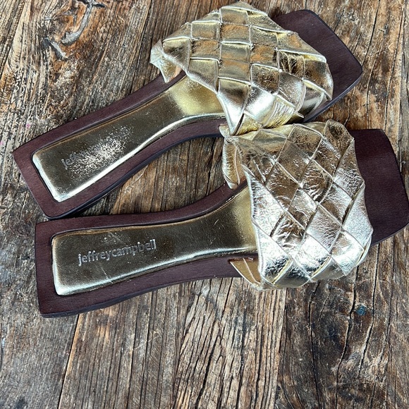 Jeffrey Campbell flat square toe sandal - Picture 2 of 2